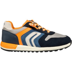 Geox Παιδικά Sneakers Μαύρα Πετρόλ Πορτοκαλί J459EB022FUC1297