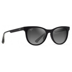 Maui Jim MJ0588S-001 Ανδρικά Γυαλιά Ηλίου Οβάλ Κοκάλινα Μαύρα με Μαύρο Φακό