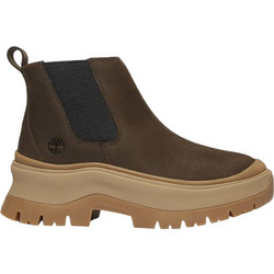 Timberland Roxie Lane Γυναικεία Μποτάκια Chelsea Suede Καφέ με Χοντρό Χαμηλό Τακούνι TB0A28XMW07