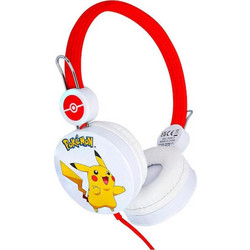 Celly Pikatsu PK0594 Ενσύρματα Παιδικά Ακουστικά On Ear Κόκκινα Λευκά