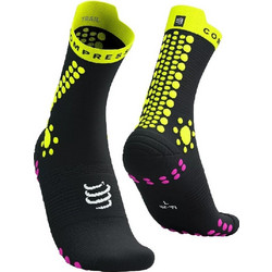 Compressport V4.0 Trail Ανδρικές Κάλτσες Ψηλές με Σχέδια Μαύρες XU00048B-9035