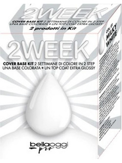 Bella Oggi 2 Week 01 Milky White & Top Coat Σετ Glitter Ημιμόνιμο Βερνίκι Νυχιών 10ml