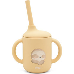 Sassi Κύπελλο Σιλικόνης με Καλαμάκι Gnawy The Sloth