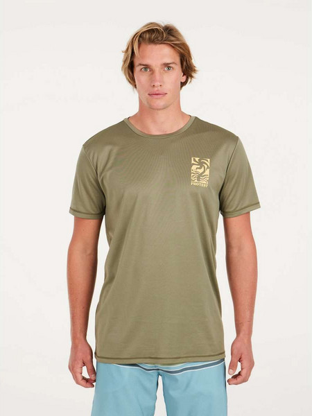 Protest Ανδρικό Αθλητικό T-Shirt Χακί 7710343-476