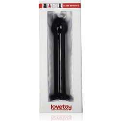 Lovetoy Glass Romance Πρωκτικό Dildo 16cm Μαύρο