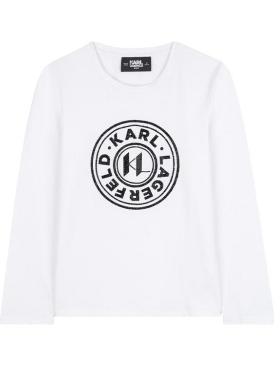Karl Lagerfeld Παιδικό T-Shirt Μακρυμάνικο Λευκό Z3094010P