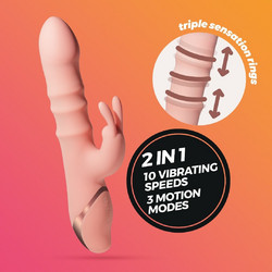 Crushious Ringlord Rabbit Vibrator Δονητής Rabbit 24cm Ροζ