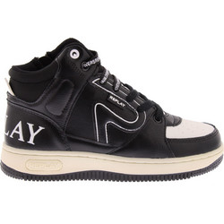 Replay Παιδικά Sneakers Μποτάκια Μαύρα Μπεζ GBZ43000C0035S