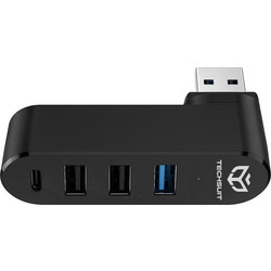 Techsuit H17 USB Hub 3.0 USB-A με 4 Θύρες USB-A / USB-C