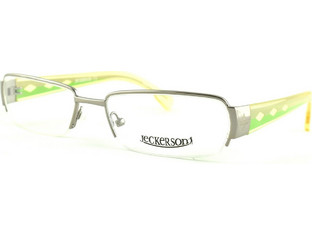 Jeckerson JK50182 180 Σκελετός Γυαλιών Οράσεως Κοκάλινος Ασημί Κίτρινος