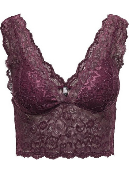 Only Bralette χωρίς Μπανέλα Μπορντό 15244888