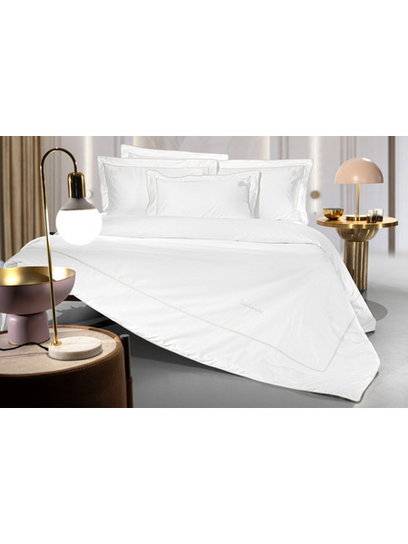 Guy Laroche Σετ Σεντόνια King Size Βαμβακοσατέν 270x280 Elite White Beige
