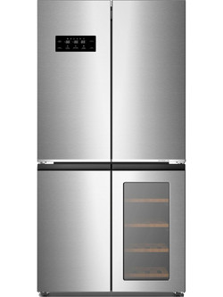 Finlux FFD605WIX Ψυγείο Ντουλάπα 605lt No Frost Υ182xΠ90.5xΒ72cm Inox
