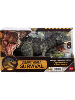 Mattel Jurassic World Survival Wild Roar Ceratosaurus Φιγούρα Δεινόσαυρος για 4+ Ετών