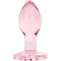 EasyToys Glass Small Πρωκτική Σφήνα 7cm Ροζ