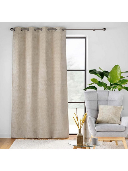 Douceur d'interieur Κουρτίνα Συσκότισης με Τρουκς 140x240 1612754 Beige