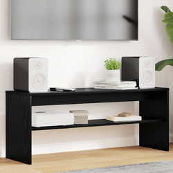 vidaXL Έπιπλο Τηλεόρασης Μοριοσανίδα Μαύρο Μ100xΠ30xΥ40cm 8000333