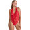 Milena By Paris Sexy Κορμάκι String See Through με Δαντέλα Κόκκινο 2529