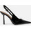Steve Madden Γόβες Slingback Δερμάτινες με Τακούνι Στιλέτο Μαύρες 1100484-018