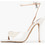 Steve Madden Atheria Γυναικεία Πέδιλα Λευκά με Λεπτό Ψηλό Τακούνι 11003669-985
