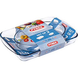 Pyrex Σετ Πυρίμαχα Γυάλινα Σκεύη Οβάλ 330901000259