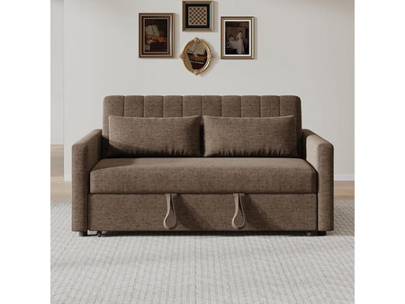 Woodwell TEMPO-W Διθέσιος Καναπές Κρεβάτι Καφέ 140x82x82cm Ε998,3W