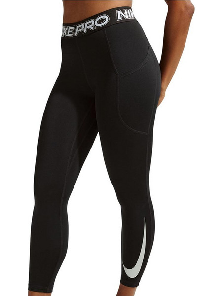 Nike Pro Γυναικείο Κολάν 7/8 Ψηλόμεσο Μαύρο IB9142-010