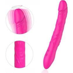 Eden Vibrator Διπλός Δονητής 22.7cm Ροζ