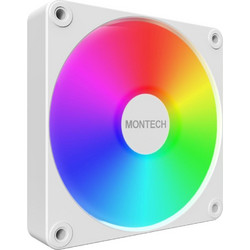 Montech GF120 V2 Case Fan 120mm ARGB με Σύνδεση 3-Pin 4-Pin PWM White