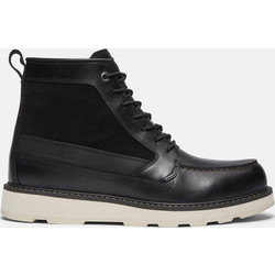 Timberland Britton Mills Mid Ανδρικά Μποτάκια Δερμάτινα Μαύρα TB0A6CE2W02