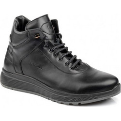Boxer Ανδρικά Μποτάκια Δερμάτινα Μαύρα 43005-15-011