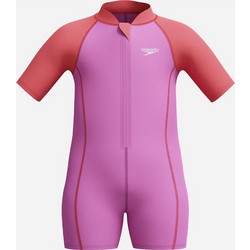 Speedo Αντηλιακό UV Βρεφικό Μαγιό Ολόσωμο για Κορίτσι Ροζ Πορτοκαλί 003140-15357