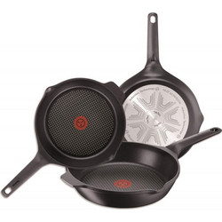 Tefal Σετ Τηγάνια από Ανοξείδωτο Ατσάλι με Αντικολλητική Επίστρωση 3τμχ