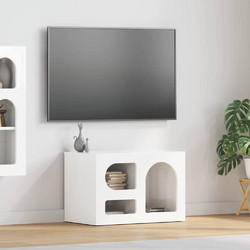 vidaXL Έπιπλο Τηλεόρασης Ξύλινο White Wash Μ60xΠ35xΥ40cm 891288