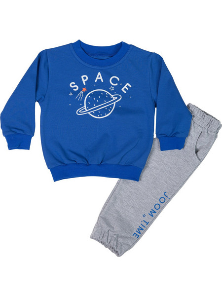 Joom Παιδικό Σετ Φόρμας Royal Blue Γκρι 23225359