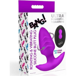 XR Brands Bang! Ultra Πρωκτική Σφήνα Ασύρματη με Δόνηση 10cm Μωβ
