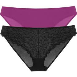 Dorina Angie Γυναικεία Slip με Δαντέλα 2Pack DCBF0004LA001-2X0494