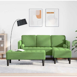 vidaXL Καναπές Βελούδινος Πράσινος 173x131x67cm 3329267