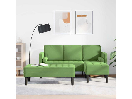 vidaXL Καναπές Βελούδινος Πράσινος 173x131x67cm 3329267