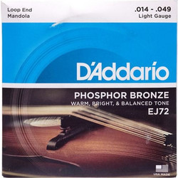 D'Addario EJ72 Σετ 8 Χορδές Μαντόλας Phosphor Bronze 14-49" Light Tension