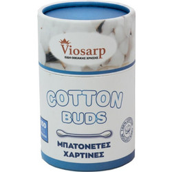 Viosarp Μπατονέτες Βαμβακερές Χάρτινες 100τμχ