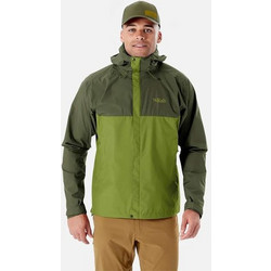 Rab Ανδρικό Μπουφάν Χειμωνιάτικο Puffer Αδιάβροχο Πράσινο QWG-82
