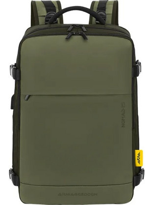 Armaggeddon Nomad 15 Moss Αδιάβροχο Αντικλεπτικό Backpack Laptop 15.6" Khaki