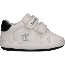Calvin Klein Βρεφικά Sneakers Αγκαλιάς Άσπρο Μαύρο V0B9-83273-1582-X002