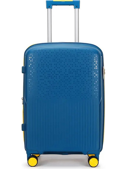 Amber AM1017 Βαλίτσα Μεσαία 66x42x25cm με 4 Ρόδες Μπλε