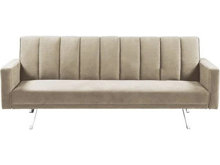Woodwell Hit Τριθέσιος Καναπές Κρεβάτι Μπεζ 198x86x81cm Ε9441,4