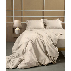 Palatex Σετ Σεντόνια King Size Βαμβακοσατέν 275x295 Stellar Beige
