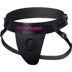 Lovense Strapless Harness Strap On με Dildo & Δόνηση Μαύρο Μωβ
