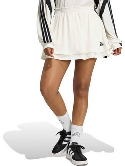 Adidas Sportswear Μίνι Φούστα Υφασμάτινη Ψηλόμεση Σορτς Εκρού JY7634