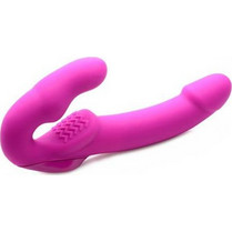 Strap U Evoke Strapless Strap On 24cm με Δόνηση Ροζ